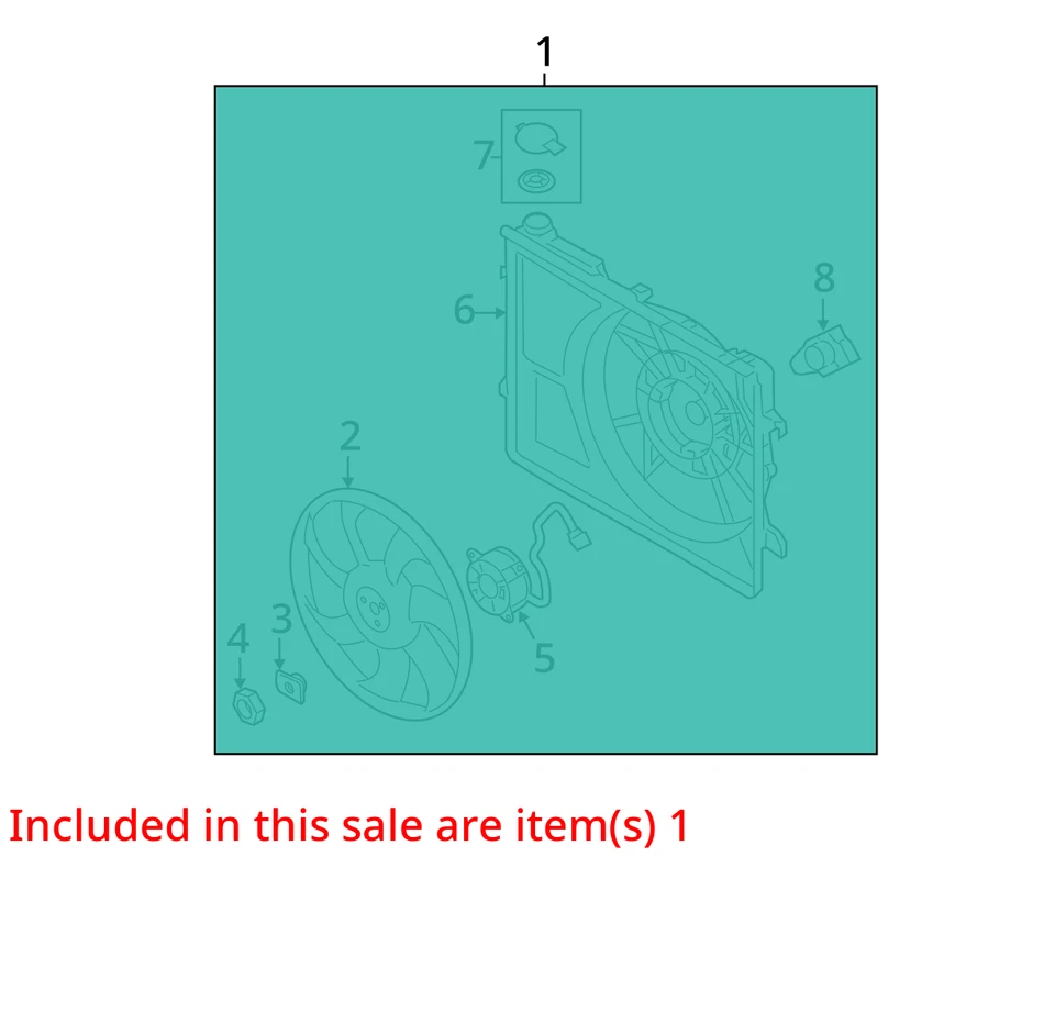 1.8l Engine Cooling Motor Fan Assy OE 253803x100 Fits HYUNDAI ELANTRA 2011-2015 - Image 4 of 4