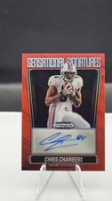 2025 Prizm Black Sensational Signatures Chris Chambers #SS-CCS Red /99 DOLPHINS