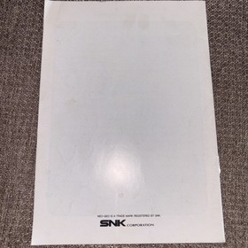 Baseball Stars Professional SNK (Neo Geo AES) Manual Only Nice Shape! 1990
