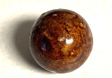 Vintage Antique Bennington Clay Marble - Brown