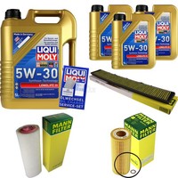 Mann Inspektionspaket 8L Liqui Moly Longlife 5W-30 FüR BMW X3 E83 3.0D 3Er