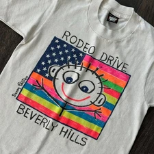 Vtg Rodeo Drive Danny First 1991 Boys 7/8 Graphic Shirt Beverly Hills Kids Top