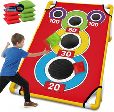 Cornhole Board with 21 Games 8 Bean Bags Arcade Style Corn Hole Games for Adults