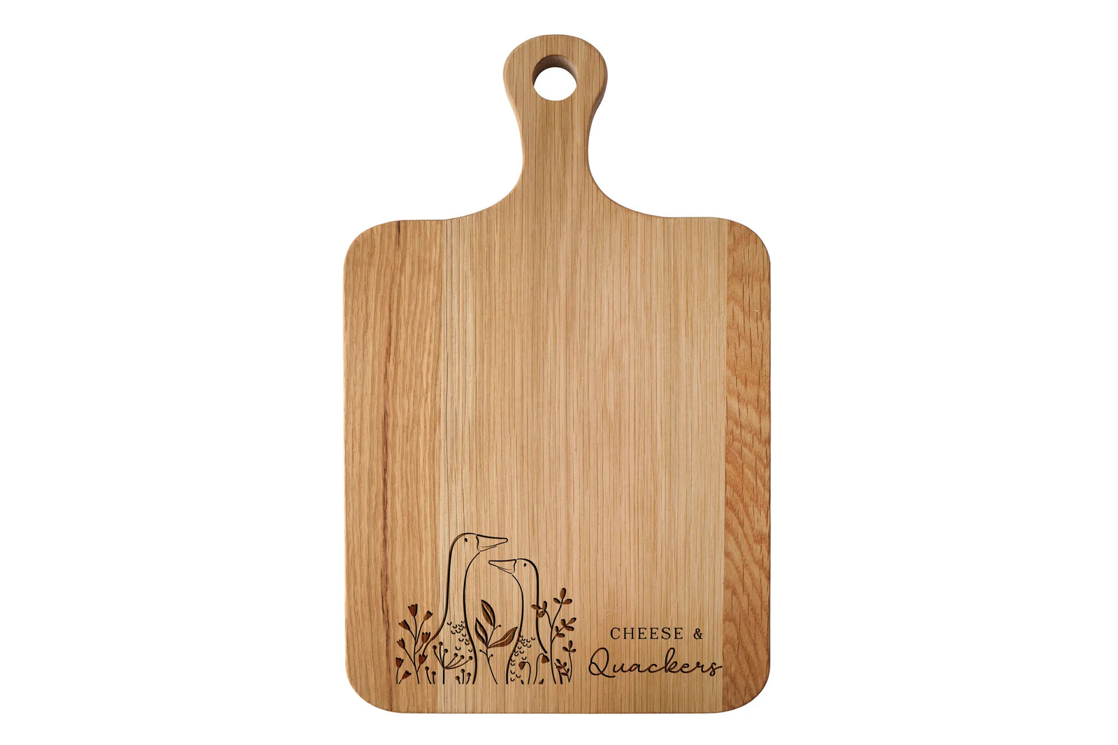 Oak Cheeseboard 'Cheese & Quackers' | Cheeseboard | Table Decor | Bramble Farm