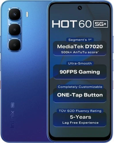 Infinix Hot 60 5G+ Blue 128GB 6GB RAM Dimensity 7020 Processor Global Version