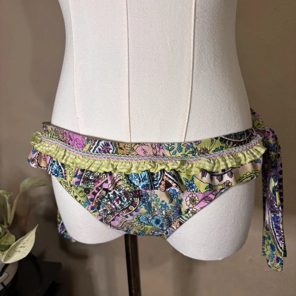 Lucky Brand Tankini Swimsuit Medium Top Large Bottoms - Image 2 of 4