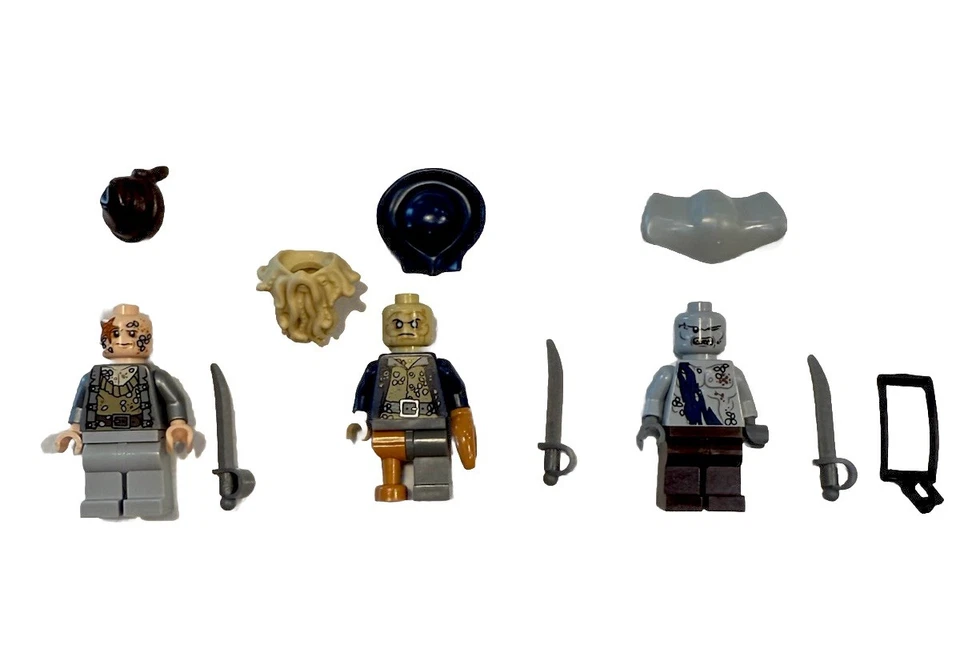 LEGO Pirates of the Caribbean, Bootstrap Bill, Davy Jones, Maccus Minifigures - Image 2 of 3