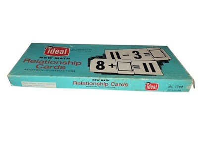Vintage Ideal School Supply Co 1963 Math Cards Addition Subtraction No 7790 RARE