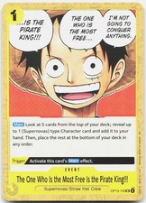 The One Who Is the Most Free Is the Pirate King!!! OP13-116 Carrying On His