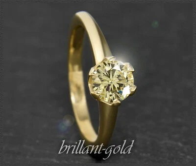 Diamant Solitär Ring aus 585 Gold; 1,0ct Brillant in Si2; inkl. IGI Zertifikat - Bild 1 von 4