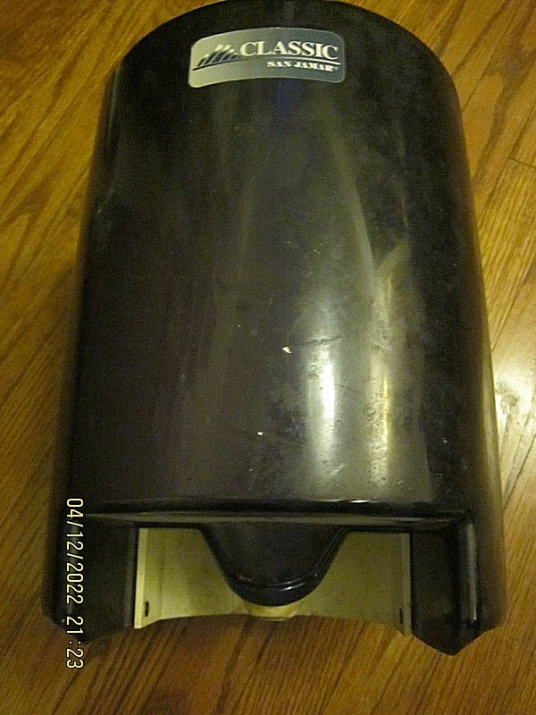 Vintage San Jamar CA91749-1320 Element Lever Roll Towel Dispenser Black