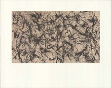 JACKSON POLLOCK Number 32 15.75" x 19.75" Offset Lithograph 1990 Abstract