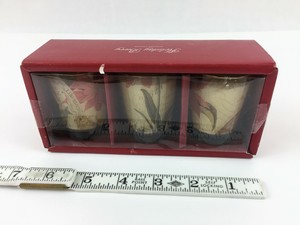 Christmas Pottery Barn Set Of 3 Holiday Berry Scented Votives