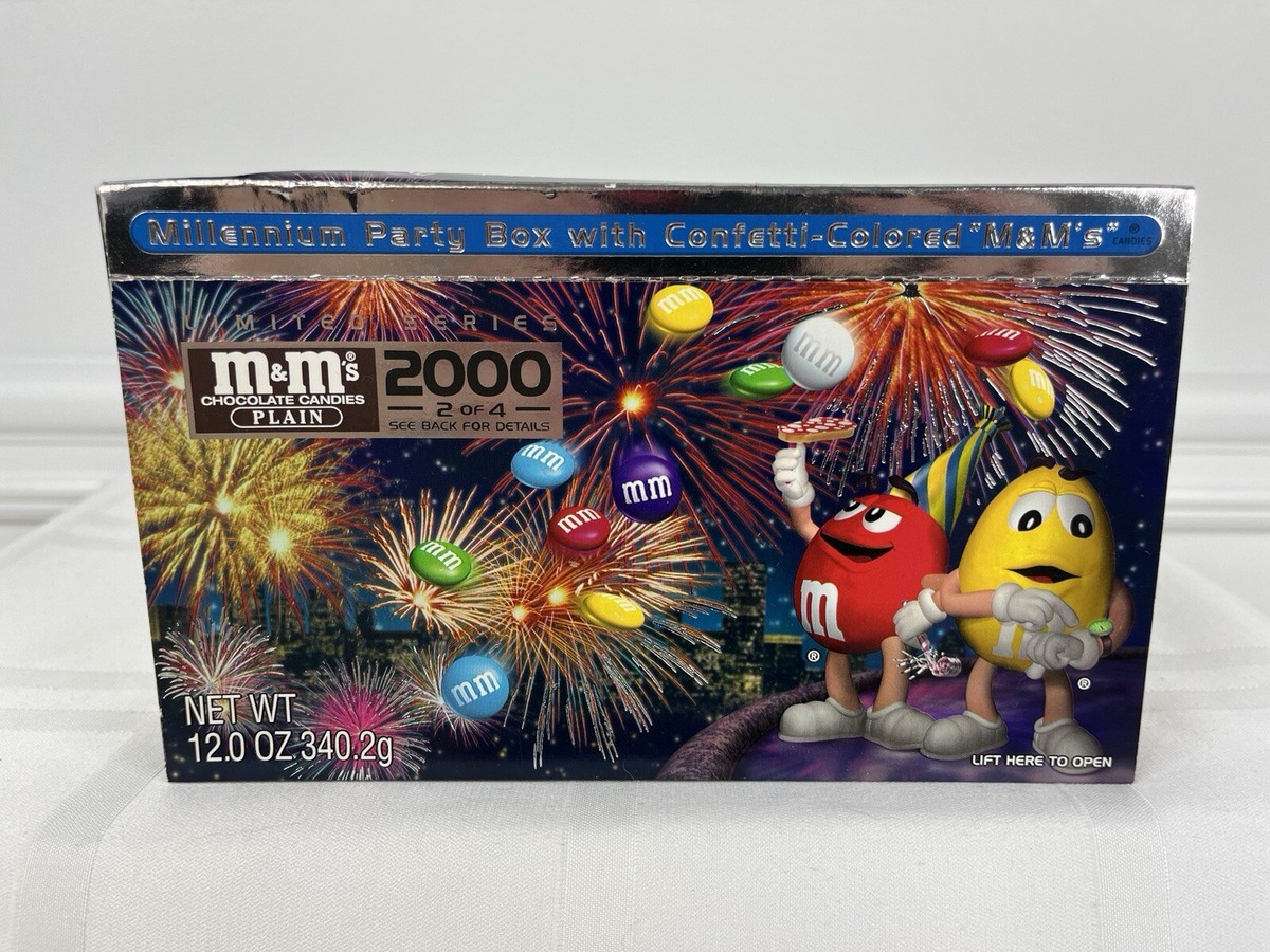M & M's Millennium 2000 Party Box Limited Edition Confetti