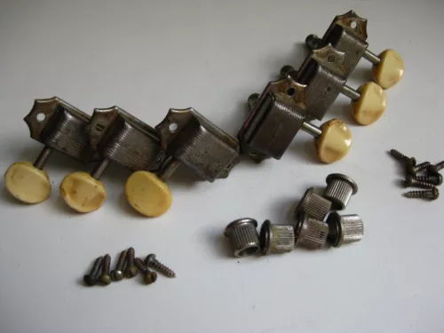 Vintage 40's Gibson Les Paul Guitar Kluson Deluxe Tuners Set for Project Upgrade