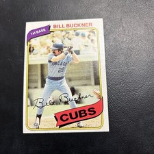 #135 Bill Buckner Chicago cubs 1980 Topps Baseball Card Cb20-6