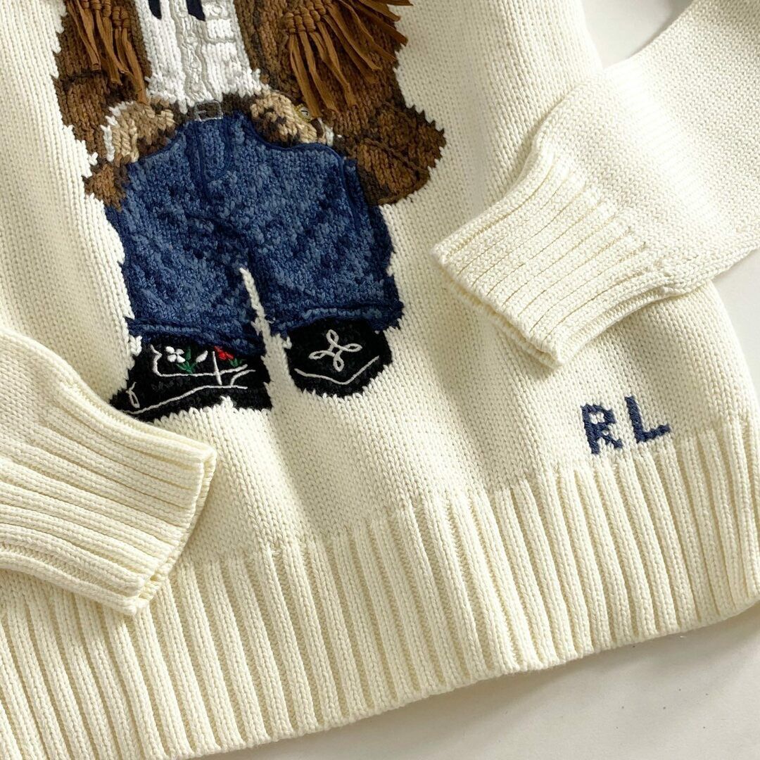 35G28 With Tag Polo Ralph Lauren Bear Knit Sweater Tops 35G28 With Tag Polo Ralph Lauren Bear Knit Sweater Tops