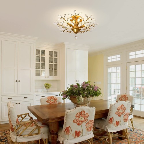 Ganeed Crystal ChandeliersK9 Crystal Ceiling LightVintage Light Fixtures Pend... - Picture 2 of 12