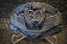 Harley Davidson Born In The USA Belt Buckle 1989 Siskiyou U.S.A. B88