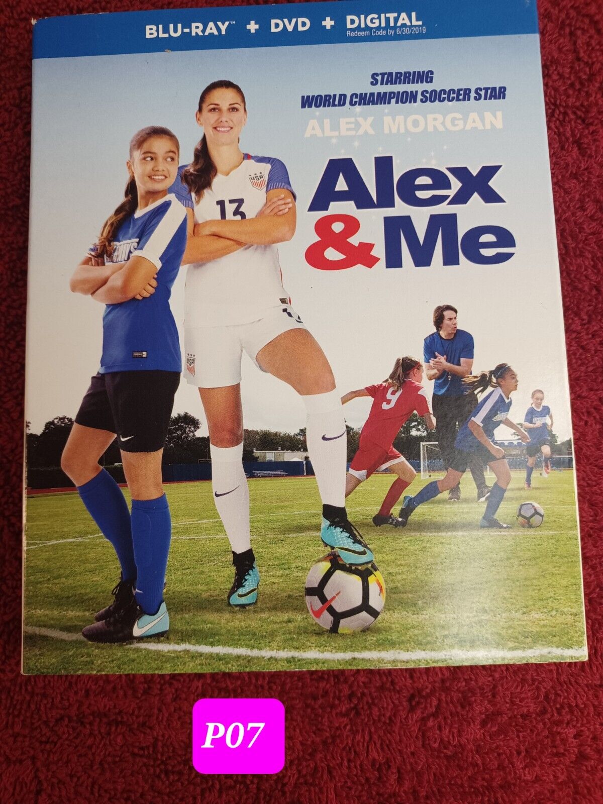 Alex & Me LIKE NEW Blu-Ray/DVD Combo Soccer Movie w/ Slip & Alex