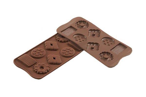 Silikomart Stampo silicone forno easychoc biscuits cioccolatini SCG25 - Rotex