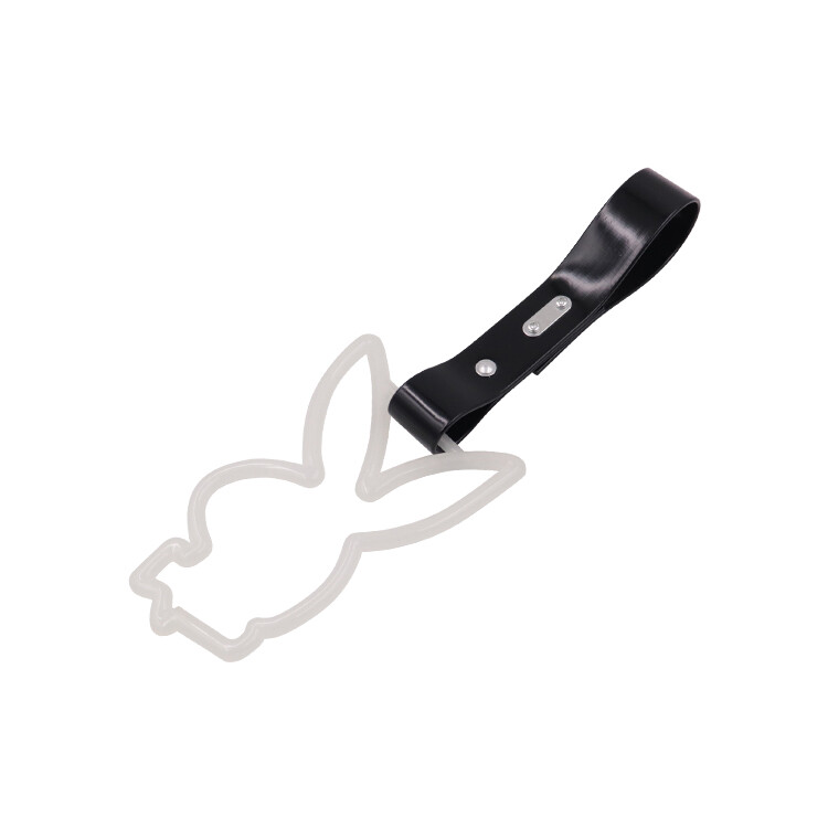 Bunny Tsurikawa Ring Handle – Glow-in-the-Dark Green Subway/Bus Strap Charm