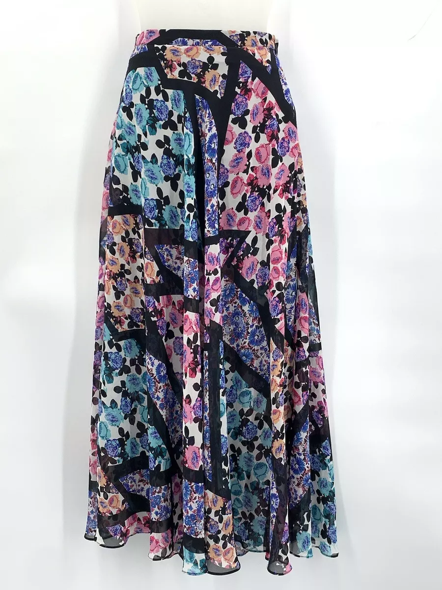 Flowy maxi skirt zip top