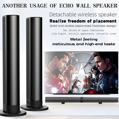 Wireless Bluetooth 5.3 TV Sound Bar 4 Speaker Subwoofer Soundbar Home Theater