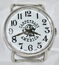 Vintage NOS Ballanda Corp. Carpetbags America 40MM Watch w/Center Rose Logo Dial