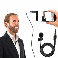 -35mm Clip On Lapel Mini Microphone Hands Free Wired Mic Lavalier