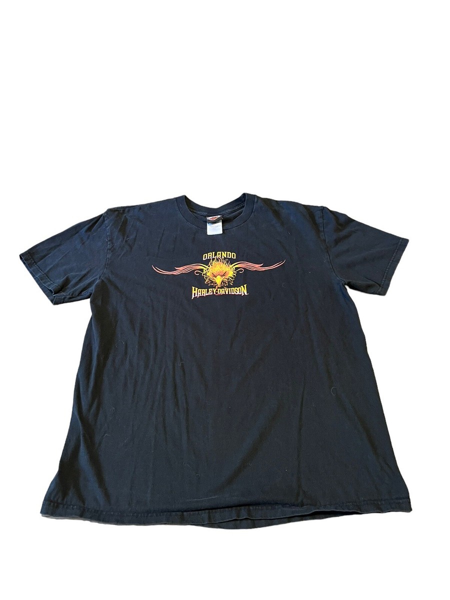 Harley Davidson Orlando Florida Black T-shirt Sz XL | eBay