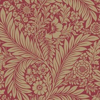 Belgravia Florenz Blatt Tapete Waschbar Viktorianische Blumen BläTter Rot 725
