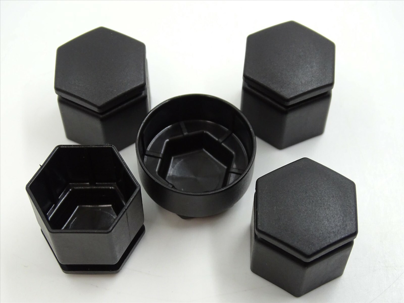 WHEEL NUT COVERS FOR VAUXHALL ASTRA J K ZAFIRA MOKKA LOCKING SET BLACK