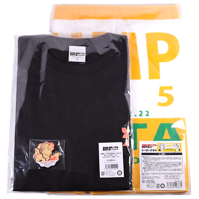 Sakamoto Days T-shirt with Button Badge & Hero Towel Limited