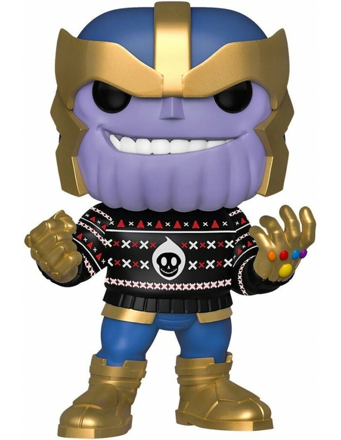 FUNKO POP MARVEL HOLIDAY THANOS VINYL FIGURE NEW!