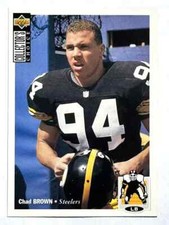 CHAD BROWN Pittsburgh Steelers 1994 Upper Deck Collector's Choice Card #317