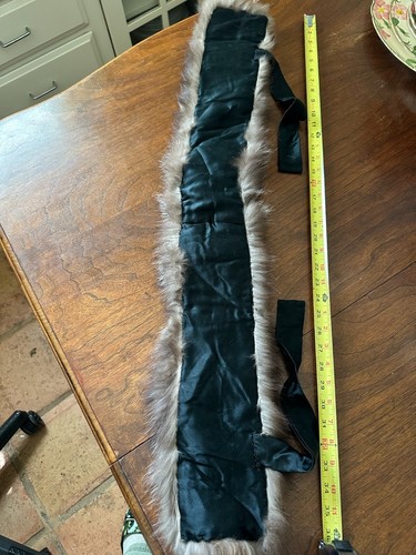 3' long vintage silvertip fox fur stole - Picture 2 of 2