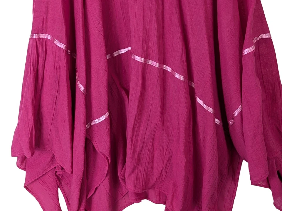 Vestido Pañuelo Halter Festival Boho Hippie Rosa Talla L De Colección Sin Etiquetas Foto 4 de 4