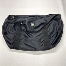VTG Academy Broadway Bag Black Duffel Nylon Gym Travel Camping Zip Logo Y2K