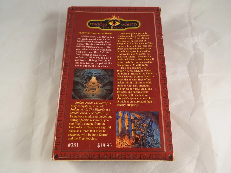 MIDDLE EARTH THE WIZARDS THE BALROG COMPLETE SHADOW DEEPS 132 CARDS - Image 4 of 4