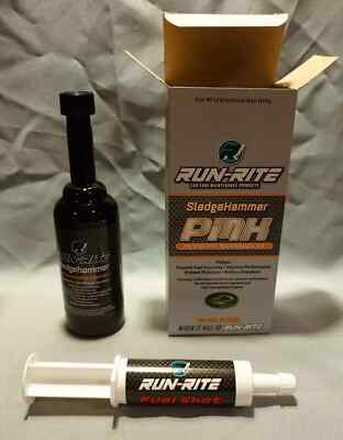 Run Rite 5451 2 pack - RUN-RITE SledgeHammer PMH Power Shot GDI Fuel System Cleaner ...