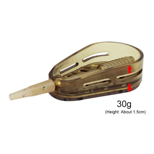 Inline Method Feeder Lot De 4 Mangeoires De Pêche à La Carpe Avec 1