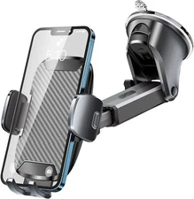 Phone Holder Mount for Car [Strong Suction] Hands-Free Holder for Smartphones