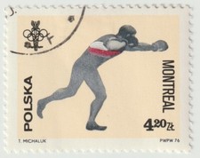 1976 Poland - Boxing, Olympic Games, Montreal, Canada - 4.20 Zt Stamp