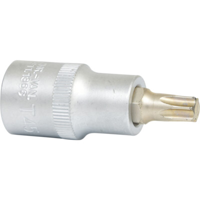 KS Tools 911.1361 Bit-Stecknuss TX, T20 – 1/2 Zoll Antrieb, Chrom Vanadium