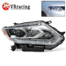 LED Headlight For 2014-2016 Nissan Rogue Headlamp Chrome Passenger Right Side