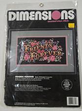 Dimensions Friends Forever Counted Cross Stitch Kit 14x8" 3699 Vintage 1990