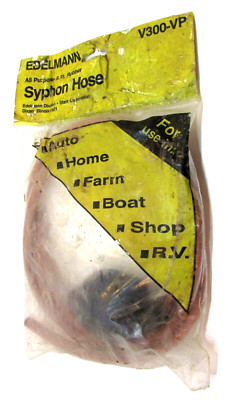 New Sealed Vintage 1980's Edelmann Stant Dixon IL USA 6 Foot Rubber Syphon Hose