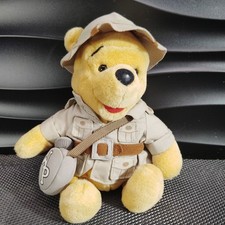 Walt Disney World Theme Park Safari Winnie The Pooh Plush Stuffed Animal Toy