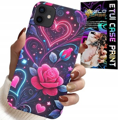 Hülle für iPhone 13 Mini - Herz, Rose, Teenager-Hülle + Glas